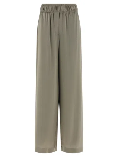 Brunello Cucinelli Women 'track' Pants In Brown