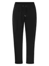 Brunello Cucinelli Women Track Trousers In Lightweight Stretch Cotton Fleece With Moniline In Beige