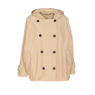 Brunello Cucinelli Women Trench With Monile Detail In Beige