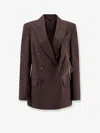 Brunello Cucinelli Tailored Blazer With Notched Lapels And Pockets In Brown