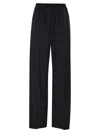 Brunello Cucinelli Blue Pants With Elastic Waist In Blue