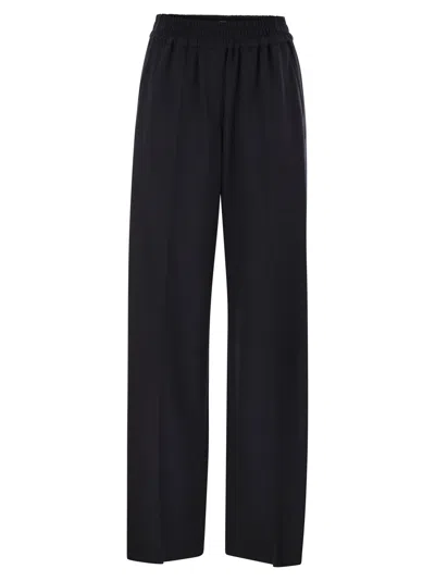 BRUNELLO CUCINELLI BRUNELLO CUCINELLI WOMEN TROPICAL LUXURY WOOL LOOSE TROUSERS