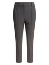 Brunello Cucinelli Tailored Grey Trousers With Mid-rise Waist In Gray
