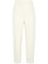 Brunello Cucinelli Women Slouchy Trousers In Viscose And Linen Fluid Twill With Moniline In White