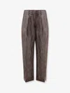 Brunello Cucinelli Women Trousers With Lurex Effect