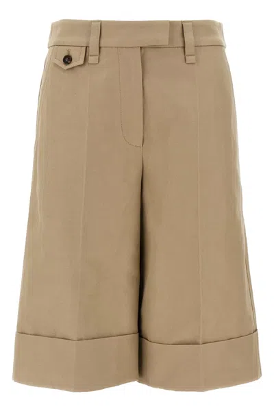 BRUNELLO CUCINELLI BRUNELLO CUCINELLI WOMEN TURN-UP BERMUDA SHORTS