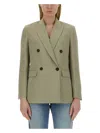 Brunello Cucinelli Twill Jacket In Green