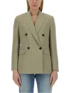 Brunello Cucinelli Women Twill Jacket In Green