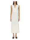 Brunello Cucinelli Women's Twill Wrap Midi Dress