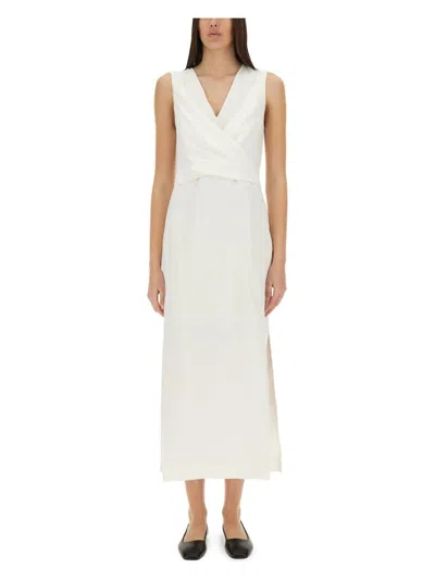 Brunello Cucinelli Women's Twill Wrap Midi Dress