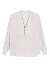Brunello Cucinelli Women Silk Stretch Satin Blouse In Multi