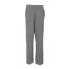 Brunello Cucinelli Flared Ribbed Texture Metallic Finish Trousers