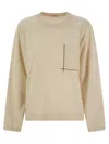 Brunello Cucinelli Women's Virgin Wool, Cashmere And Silk Sweater With Shiny Pocket Detail