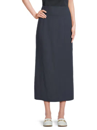 Brunello Cucinelli Women's Viscose-linen Midi Skirt