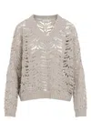 Brunello Cucinelli Women's Vneck Sweater In Nude & Neutrals