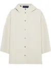 Brunello Cucinelli Women Water-resistant Bonded Cotton Poplin Hooded Outerwear Jacket In Multicolor