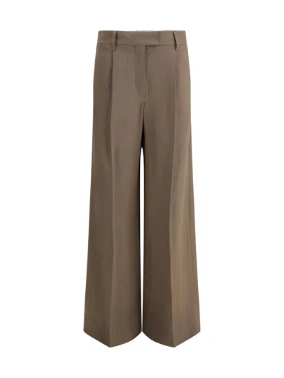 Brunello Cucinelli Women Wide Leg Pants In Multicolor