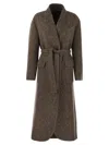 Brunello Cucinelli Wool And Cashmere Coat In Brown