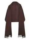Brunello Cucinelli Women Wool And Cashmere Hooded Scarf In Brown