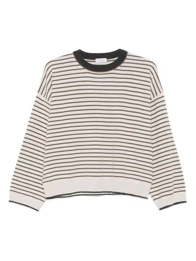 BRUNELLO CUCINELLI BRUNELLO CUCINELLI WOMEN WOOL AND CASHMERE SWEATER
