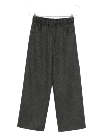 Brunello Cucinelli Women Wool Drawstring Trousers