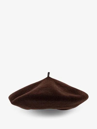 Brunello Cucinelli Women Wool Hat In Brown
