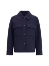 Brunello Cucinelli Refined Wool Jacket For Sophisticated Look In Blue