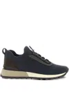Brunello Cucinelli Women Runners In Techno Fabric And Calfskin With Precious Trim In Multi