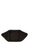 Brunello Cucinelli Structured Top Handle Woven Clutch Bag In Brown