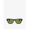 Brunello Cucinelli Womens Brown Bc3005s Pillow-frame Acetate Sunglasses