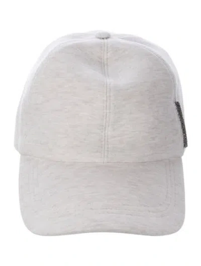 Pre-owned Brunello Cucinelli Womens' Cotton Baseball Hat In Neutral