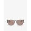 Brunello Cucinelli Unisex Sunglass Bc4006s In Grey