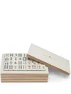 Brunello Cucinelli Wooden Mahjong Set In Neutrals