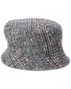 Brunello Cucinelli Wool & Alpaca-blend Bucket Hat In Brown