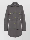 Brunello Cucinelli Virgin Wool-cashmere-silk Cardigan In Gray