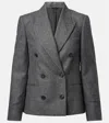 Brunello Cucinelli Wool And Cashmere Blazer In Gray