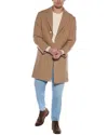 Brunello Cucinelli Tan Corduroy Overcoat In Multi