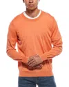 Brunello Cucinelli Wool & Cashmere-blend Crewneck Sweater In Orange