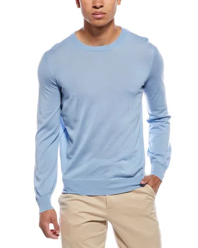 Brunello Cucinelli Wool & Cashmere-blend Crewneck Sweater In Blue