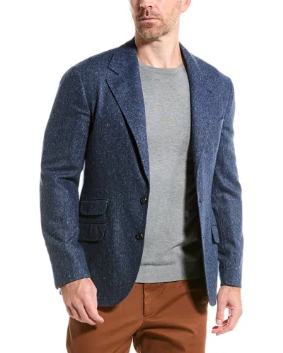 Brunello Cucinelli Wool & Cashmere-blend Jacket In Multi