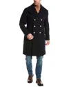 Brunello Cucinelli Wool & Cashmere-blend Peacoat In Multi
