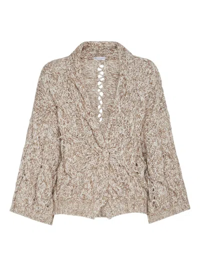 BRUNELLO CUCINELLI BRUNELLO CUCINELLI WOOL AND CASHMERE CARDIGAN