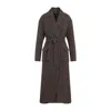 Brunello Cucinelli Brown Wool Trench Coat