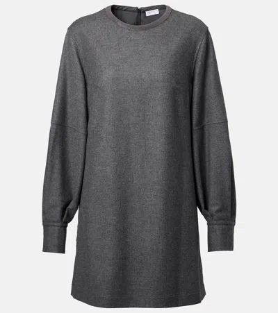 Brunello Cucinelli Wool And Cashmere Minidress