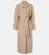 Brunello Cucinelli Wool And Cashmere Overcoat In Brown