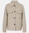 Brunello Cucinelli Wool And Cashmere Overshirt In Neutral