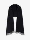 Brunello Cucinelli Women Wool And Cashmere Scarf With Hood In Black