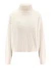 Brunello Cucinelli Ribbed Sweater In Neutral