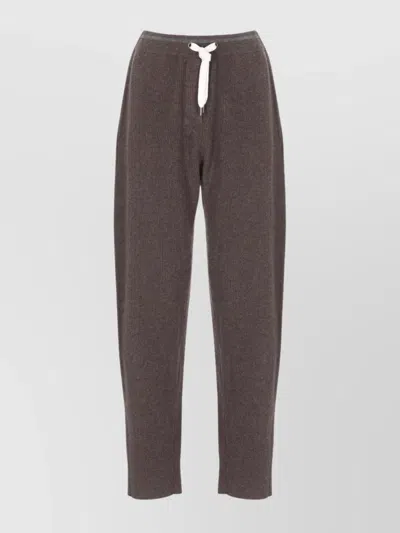 BRUNELLO CUCINELLI WOOL AND CASHMERE STRAIGHT TROUSERS