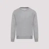 Brunello Cucinelli Wool And Cashmere Crewneck Sweater In Grigio Chiaro